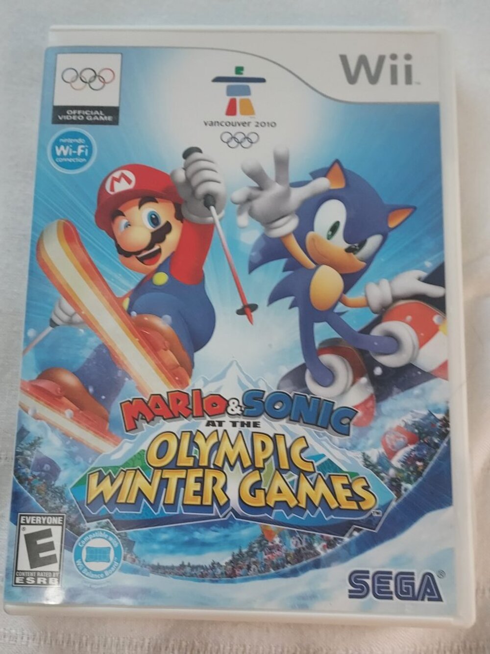 SEGA Mario & Sonic Olympic Winter Games Nintendo Wii Multiplayer Manual Sports